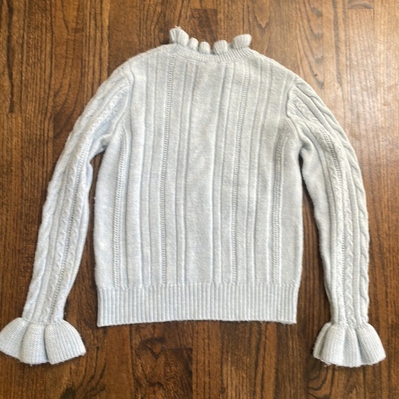 H&M Light Blue Cable Knit Turtleneck Sweater - Picture 8 of 11
